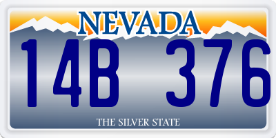 NV license plate 14B376