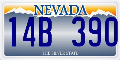 NV license plate 14B390
