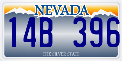 NV license plate 14B396