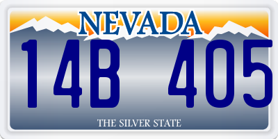 NV license plate 14B405