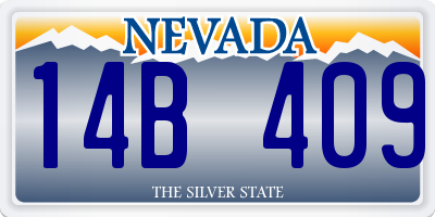 NV license plate 14B409
