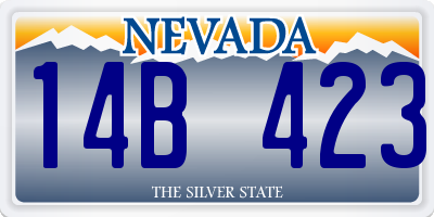 NV license plate 14B423