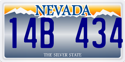 NV license plate 14B434