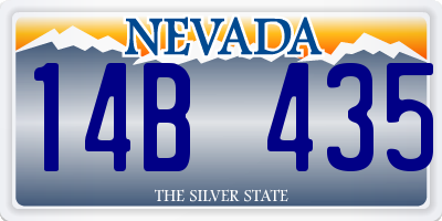 NV license plate 14B435