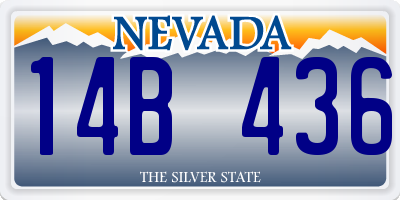 NV license plate 14B436