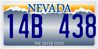 NV license plate 14B438