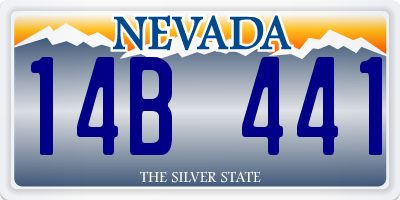NV license plate 14B441