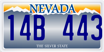 NV license plate 14B443
