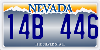 NV license plate 14B446