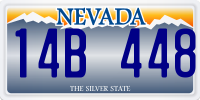 NV license plate 14B448