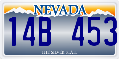 NV license plate 14B453