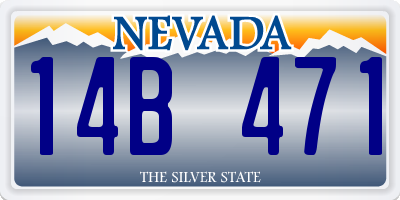 NV license plate 14B471