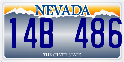 NV license plate 14B486