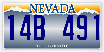 NV license plate 14B491