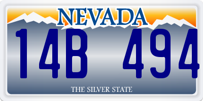 NV license plate 14B494