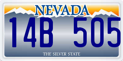 NV license plate 14B505