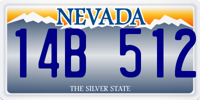 NV license plate 14B512
