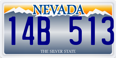 NV license plate 14B513