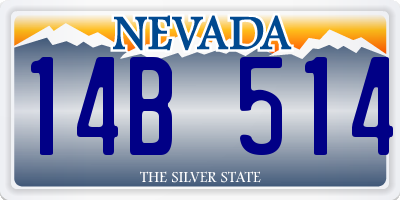 NV license plate 14B514