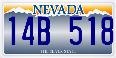 NV license plate 14B518