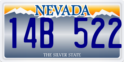 NV license plate 14B522