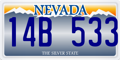 NV license plate 14B533