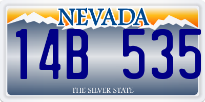 NV license plate 14B535
