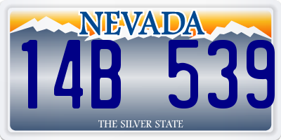 NV license plate 14B539