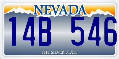 NV license plate 14B546