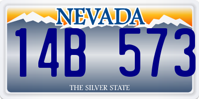 NV license plate 14B573