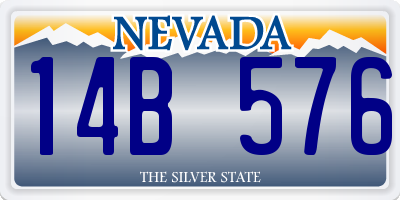 NV license plate 14B576