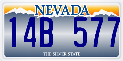 NV license plate 14B577