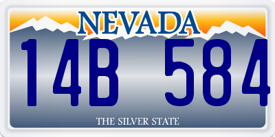 NV license plate 14B584