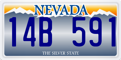 NV license plate 14B591