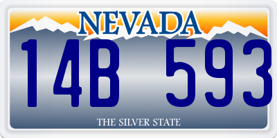 NV license plate 14B593