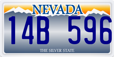 NV license plate 14B596