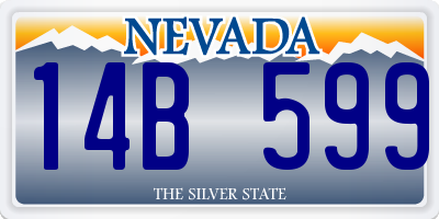 NV license plate 14B599