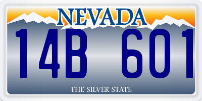 NV license plate 14B601