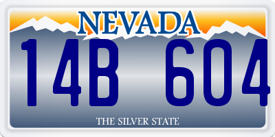 NV license plate 14B604
