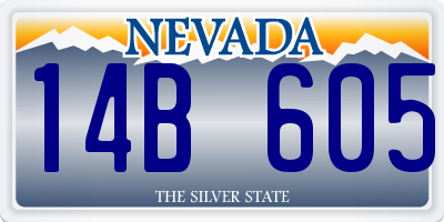 NV license plate 14B605