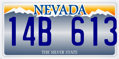 NV license plate 14B613