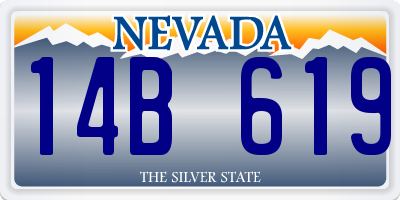 NV license plate 14B619