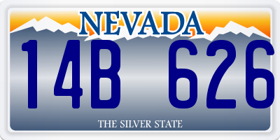 NV license plate 14B626