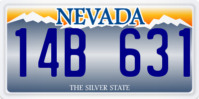 NV license plate 14B631