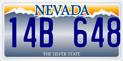 NV license plate 14B648