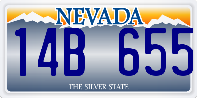 NV license plate 14B655