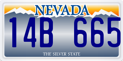 NV license plate 14B665