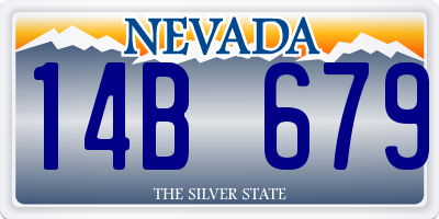NV license plate 14B679