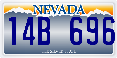 NV license plate 14B696