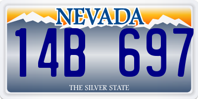 NV license plate 14B697